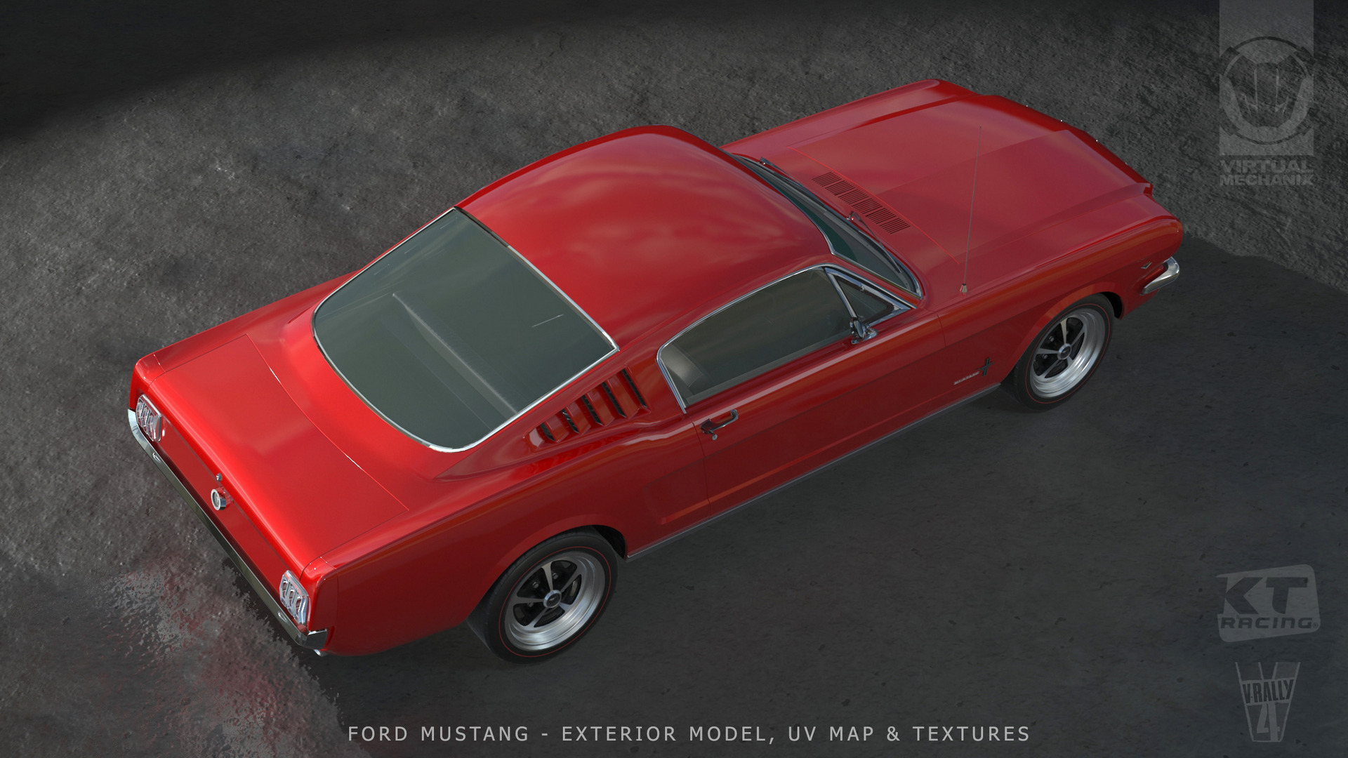VR4 Ford Mustang Fastback Exterior 3D
