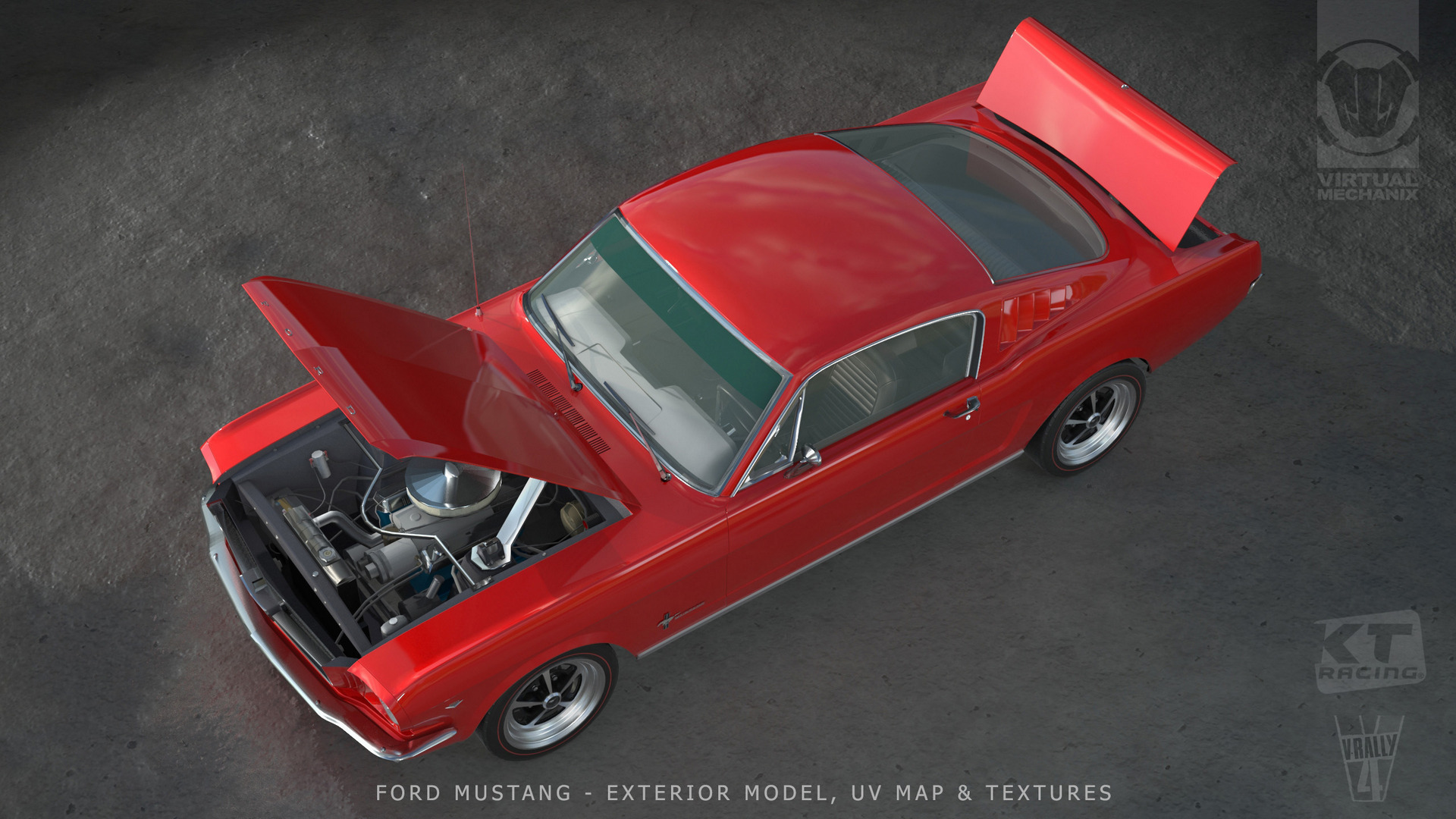 VR4 Mustang Fastback Vehicle 3D