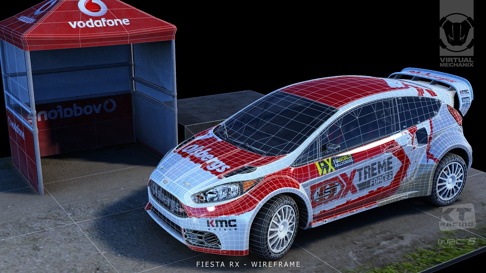 WRC6 Fiesta ST Wireframe
