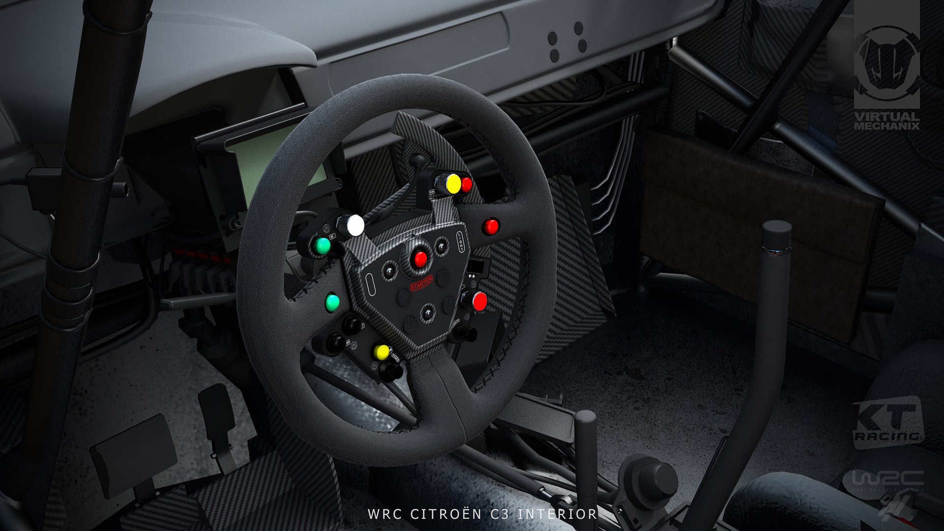 WRC7 Citroen C3 Interior