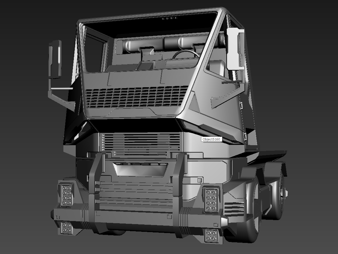 truck cab model 3D