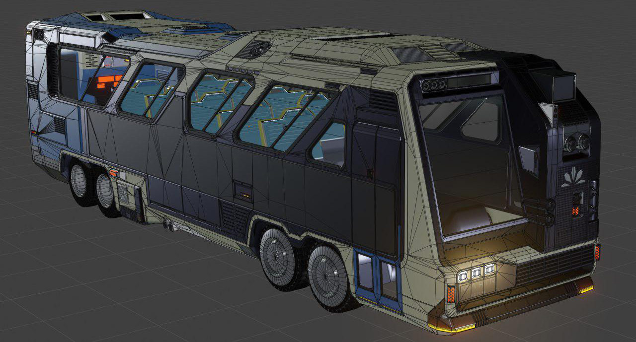 3D model bus
