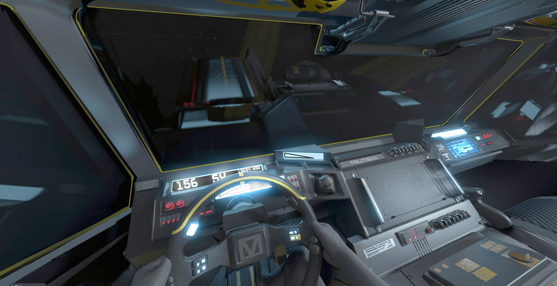 3D truck model interior